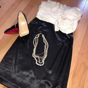 Max & Cleo strapless cocktail dress sz 8